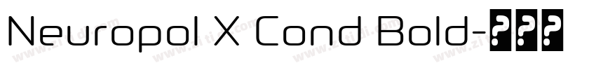 Neuropol X Cond Bold字体转换